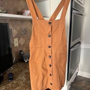 Rust Overall Dress